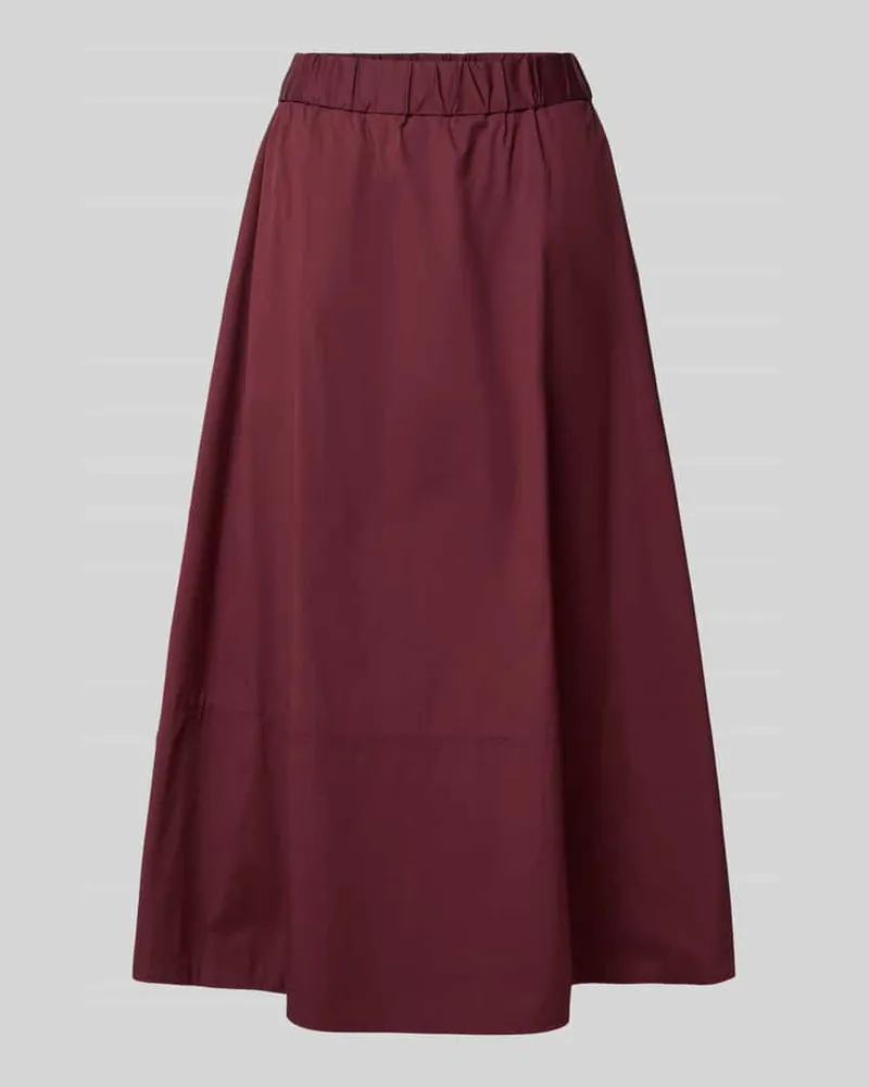 Vera Mont Midirock mit elastischem Bund Bordeaux