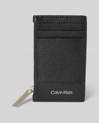 Calvin Klein Portemonnaie mit Label-Print Black