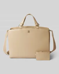 Tommy Hilfiger Handtasche mit Label-Applikation Beige