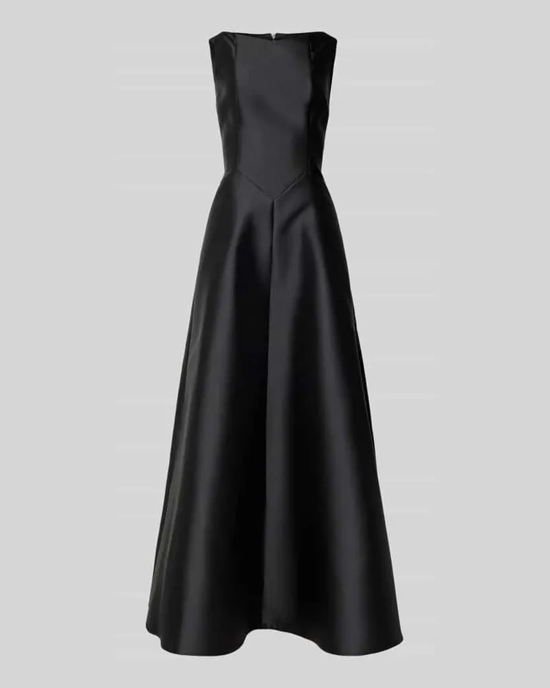Swing Abendkleid mit U-Boot-Ausschnitt Black