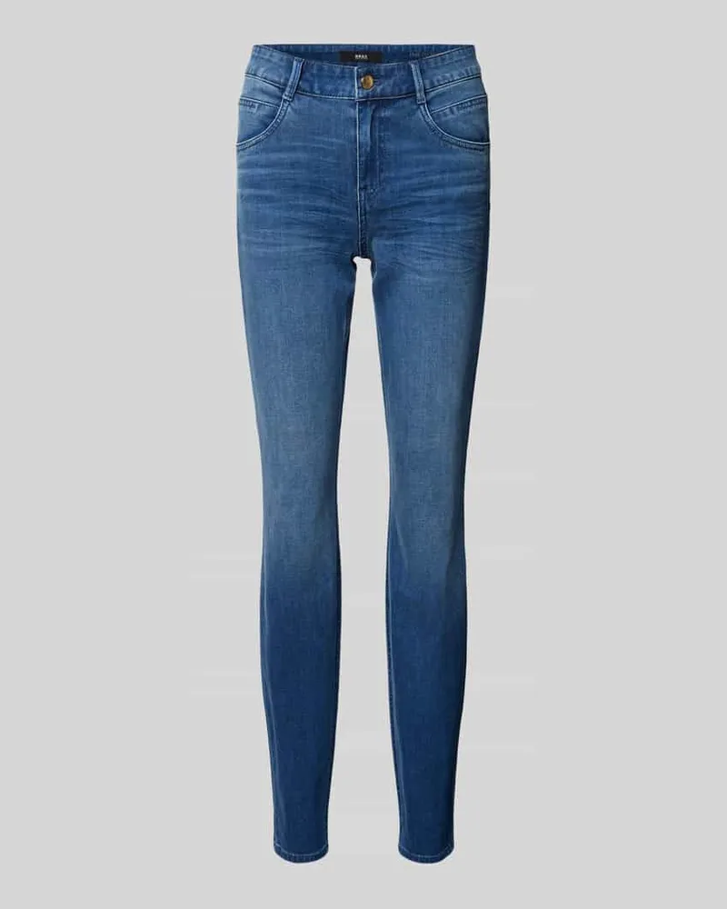 Brax Slim Fit Jeans mit Eingrifftaschen Modell 'Shakira Marine