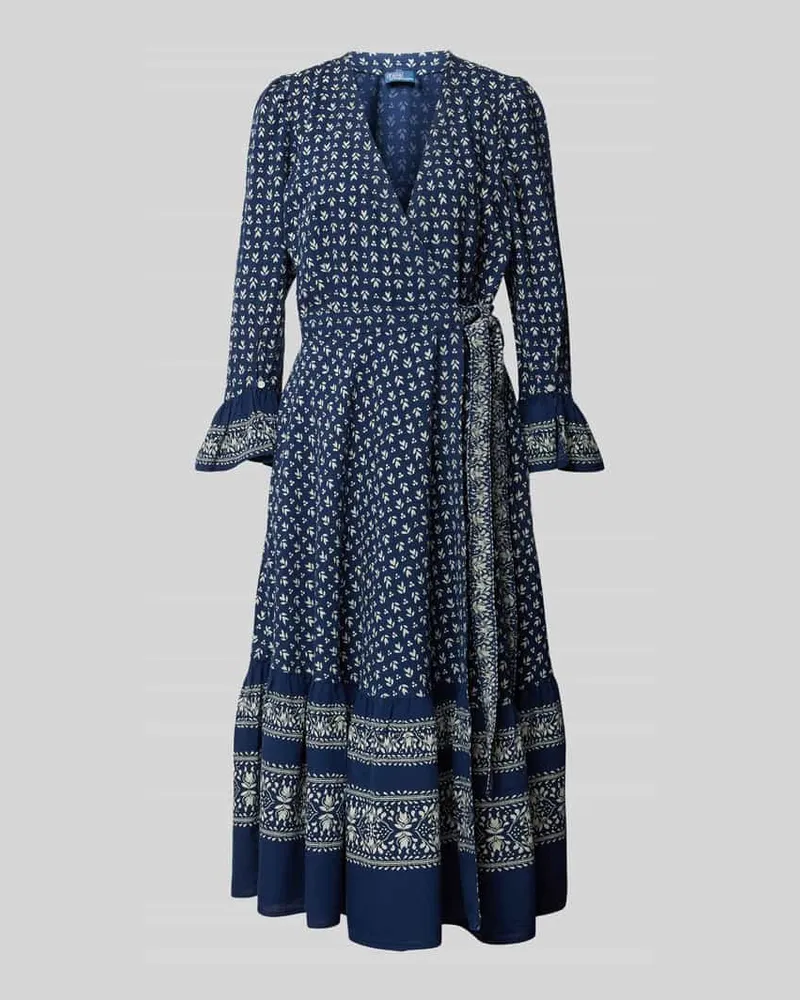 Ralph Lauren Wickelkleid mit Bindegürtel Marine