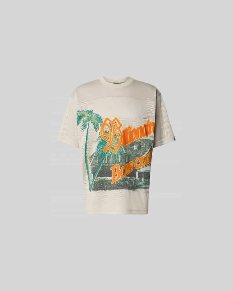 Billionaire Boys Club T-Shirt mit Label-Print Stein