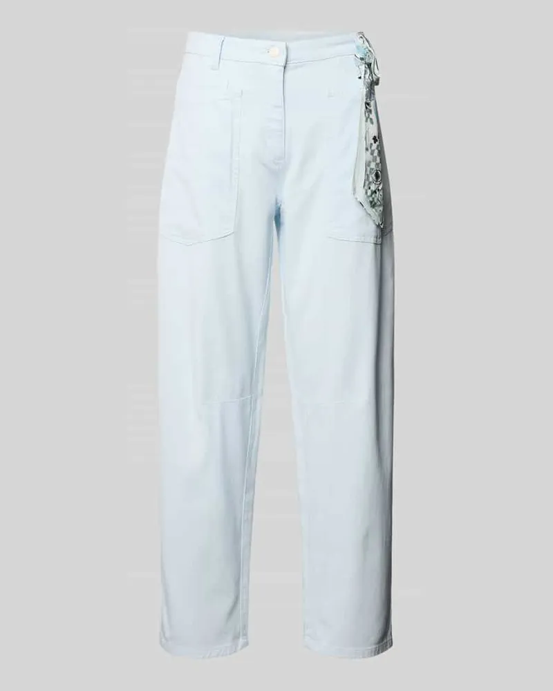 Cambio Relaxed Fit Jeans aus Lyocell-Mix Hellblau