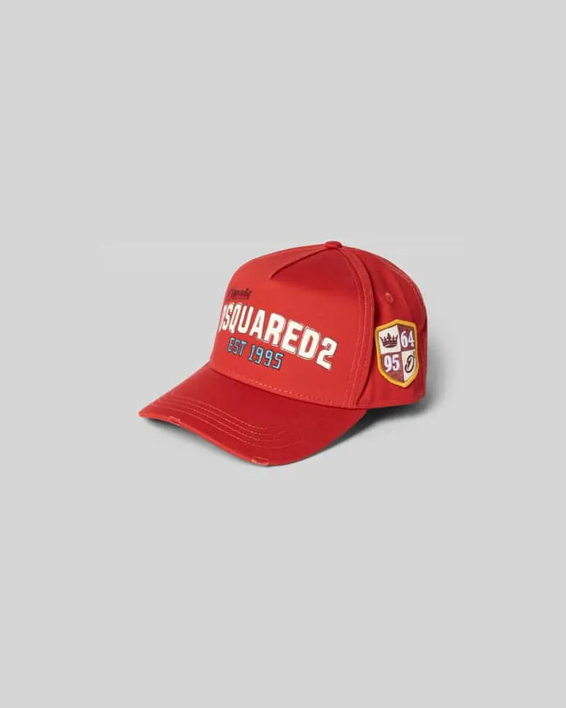 Dsquared2 Basecap mit Label-Detail Rot