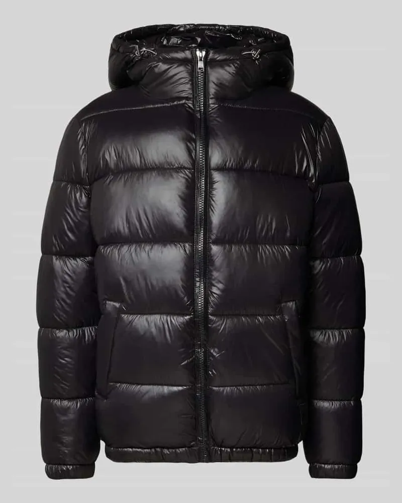 McNeal Steppjacke mit Reißverschluss und Eingrifftaschen Metallic