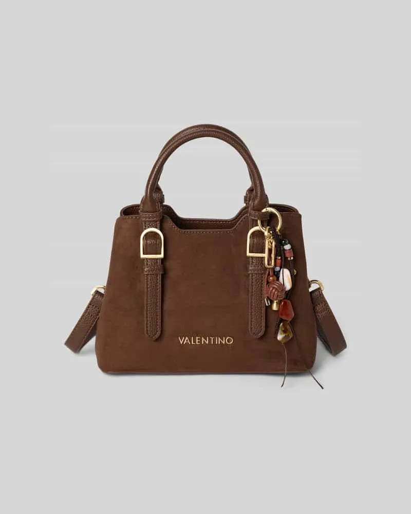 Valentino Bags Henkeltasche mit dekorativem Anhänger Modell 'WINNIE WINTER Dunkelbraun
