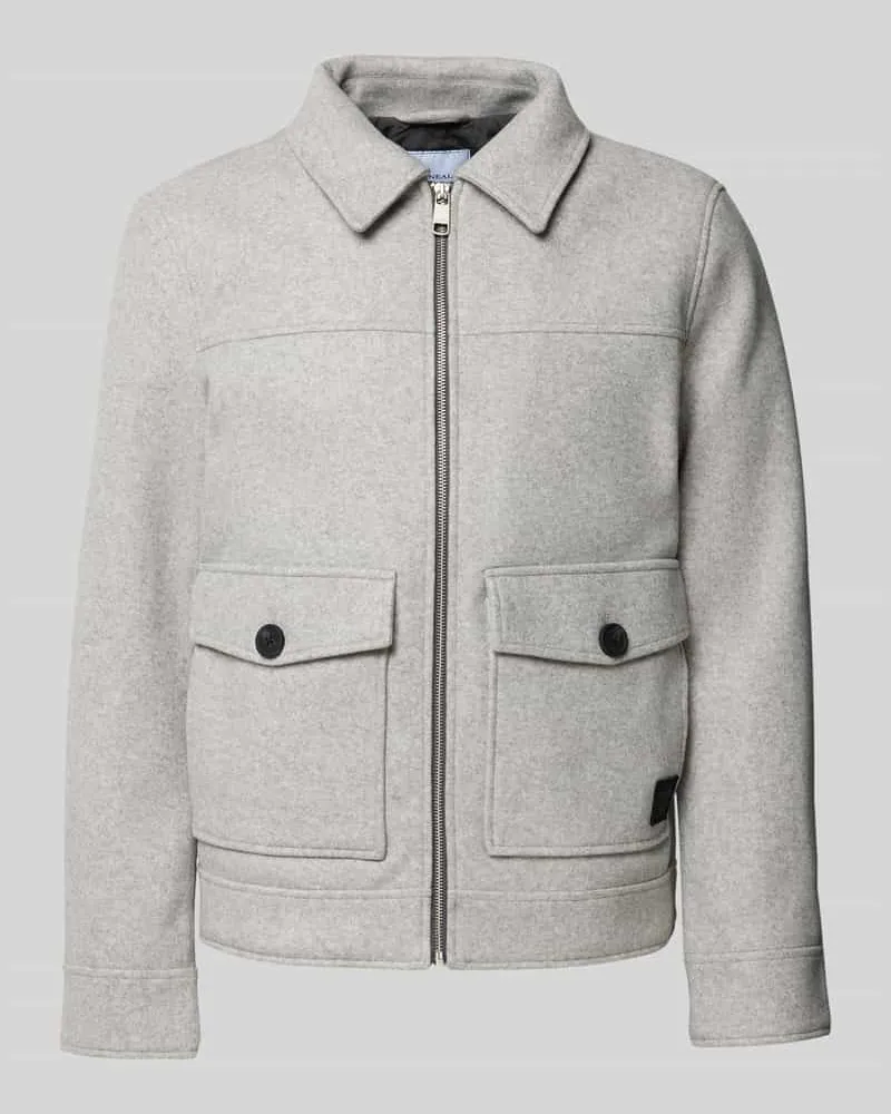 McNeal Jacke mit Kentkragen Mittelgrau