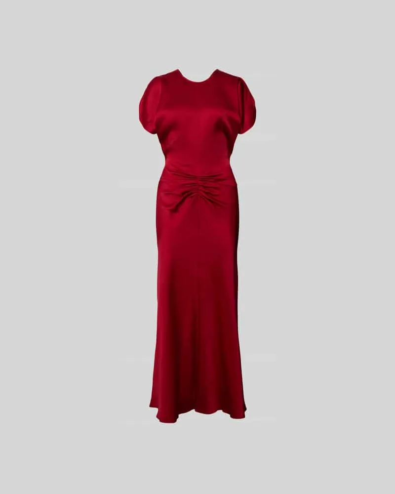 Victoria Beckham Maxikleid mit Rundhalsausschnitt Rot