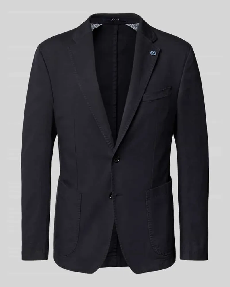 JOOP! Slim Fit 2-Knopf-Sakko mit Reverskragen Modell 'Hoverest Marine