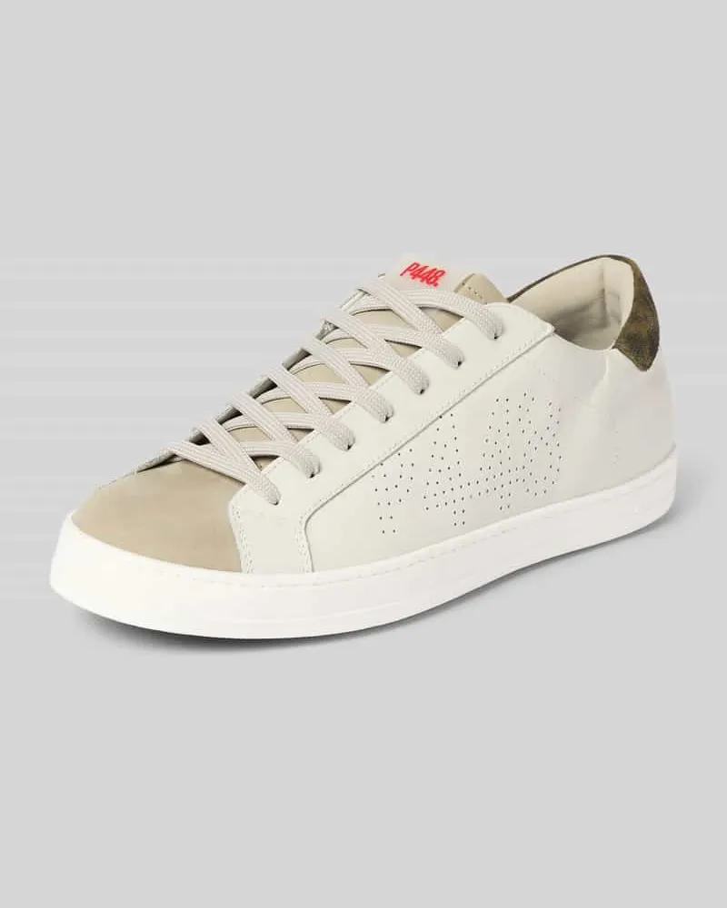 P448 Sneaker mit Schnürverschluss Modell 'JOHN Weiss