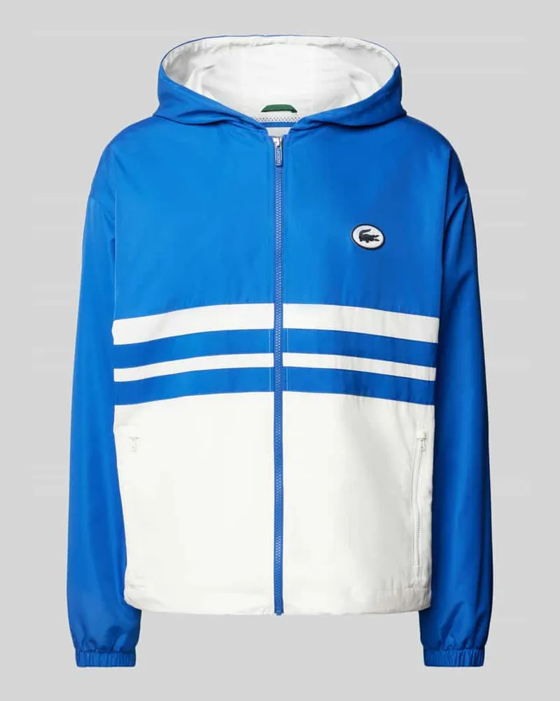 Lacoste Blouson mit Label-Badge Royal