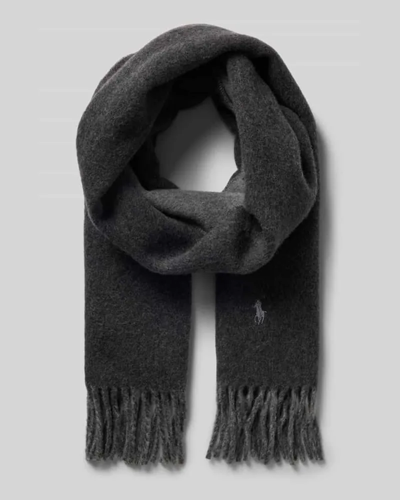 Ralph Lauren Schal aus Woll-Mix Anthrazit