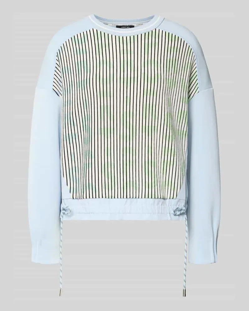 Marc Cain Sweatshirt aus Viskose-Mix Hellblau
