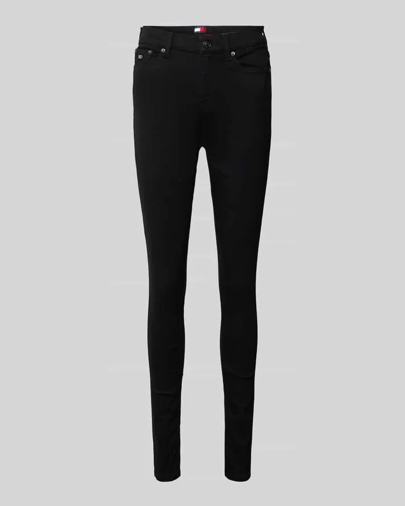 Tommy Hilfiger Skinny Fit Jeans im 5-Pocket-Design Modell 'NORA Black