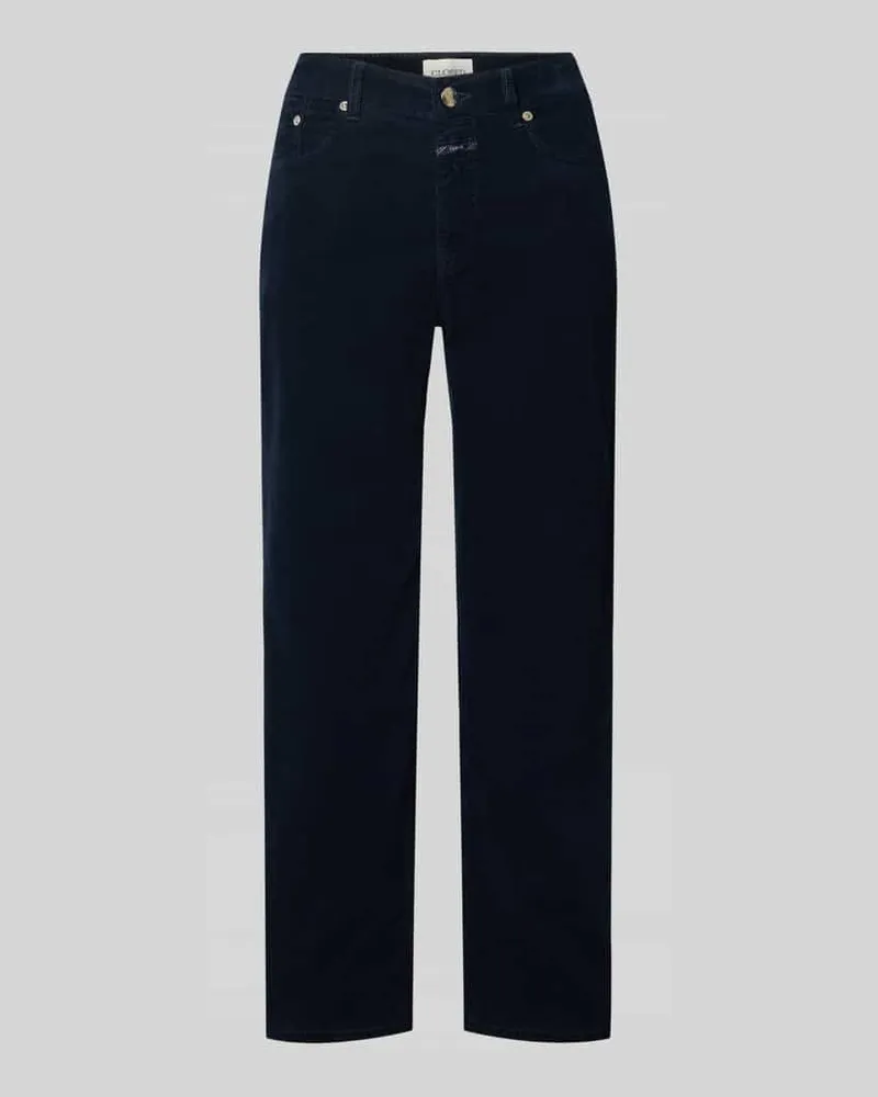 Closed Straight Fit Jeans in Cord-Optik Modell 'Milo Marine