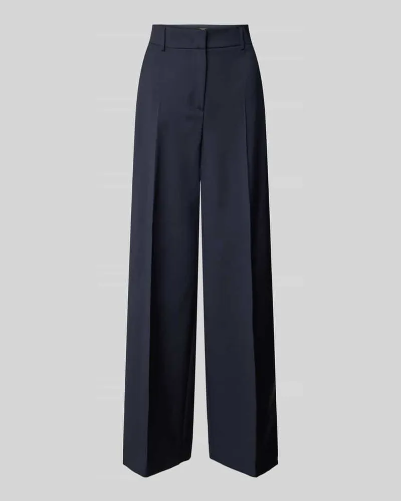 Max Mara Flared Leg Wollhose mit Bügelfalten Modell 'VISIVO Marine