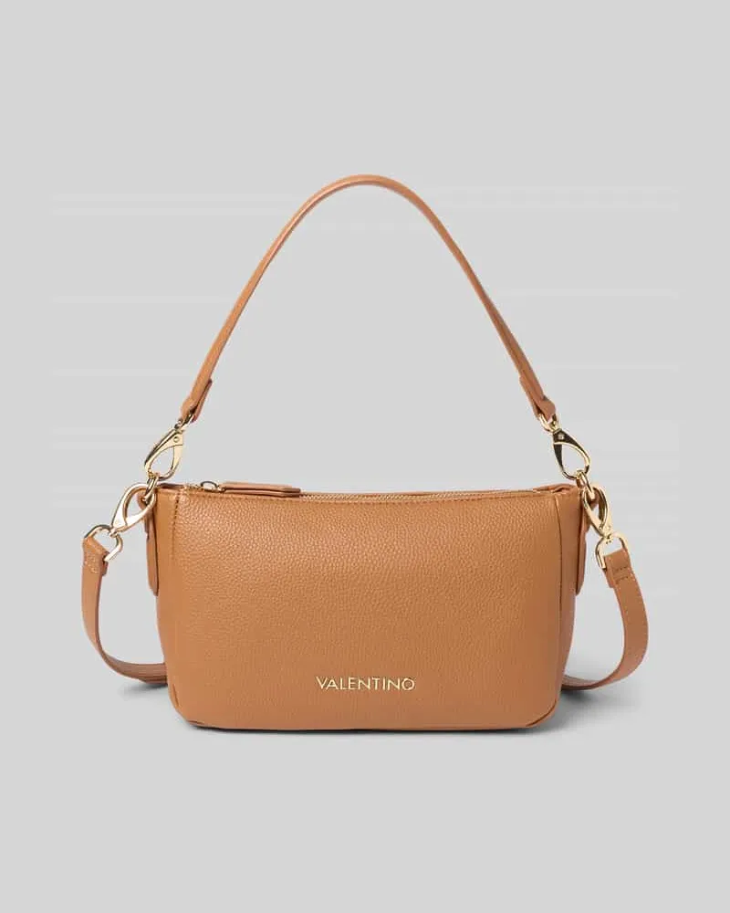 Valentino Bags Shoulder Bag mit Logo-Applikation Modell 'Brixton Cognac