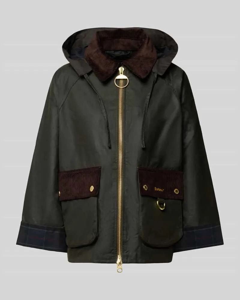 Barbour Regular Fit Funktionsjacke aus reiner Baumwolle Modell 'CARVILLE Oliv