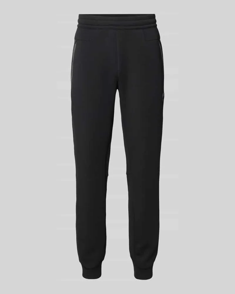 EA7 Regular Fit Sweatpants mit Logo-Applikation Modell 'Train Black