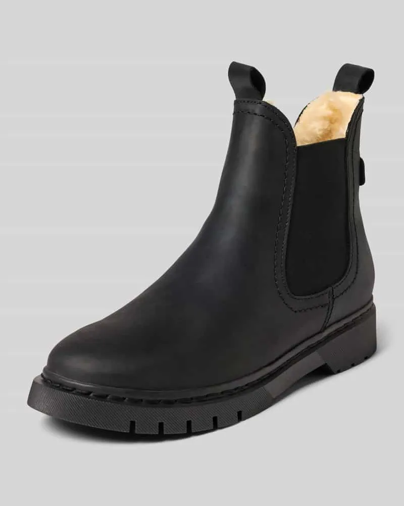 Tamaris Chelsea Boots aus echtem Leder Black