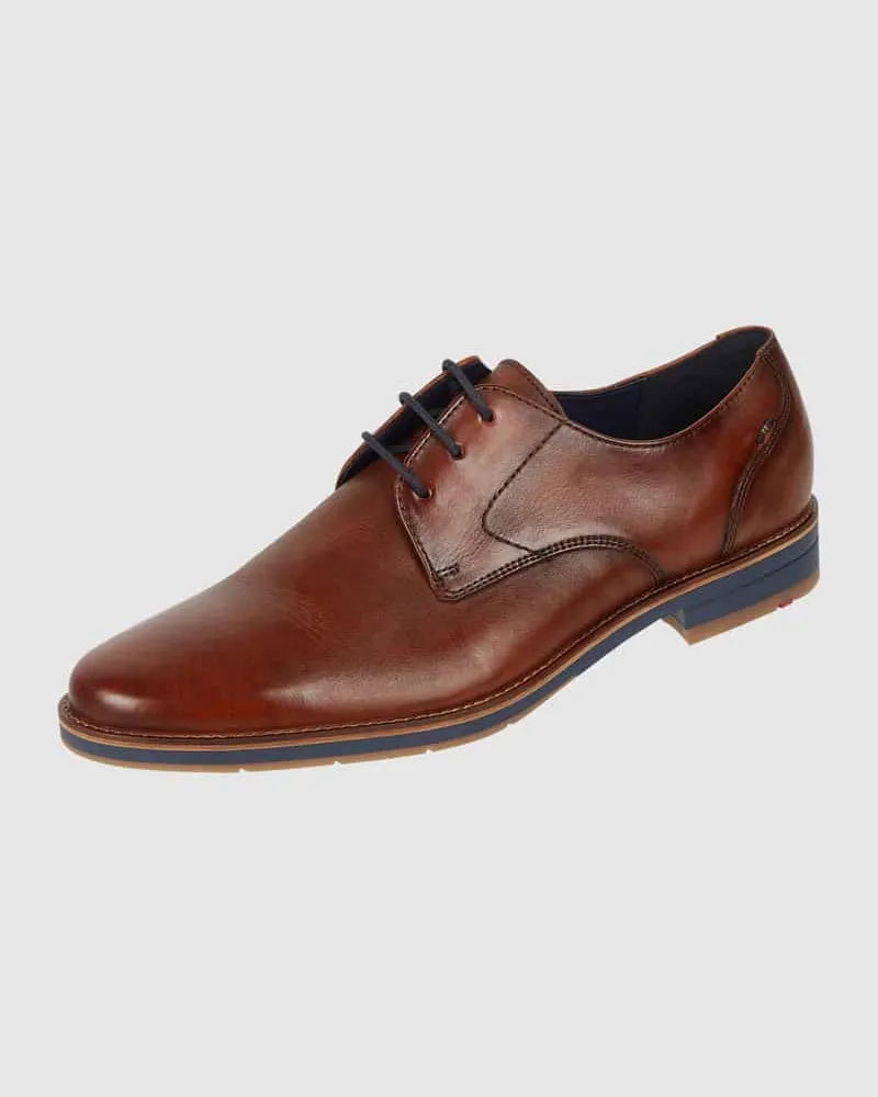 Lloyd Derby aus Leder Modell 'Langston Cognac
