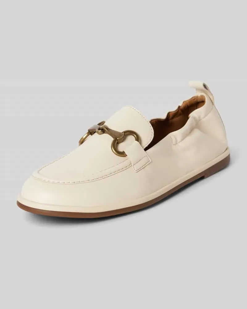 Marc O'Polo Loafer mit Trensen-Schnalle Offwhite