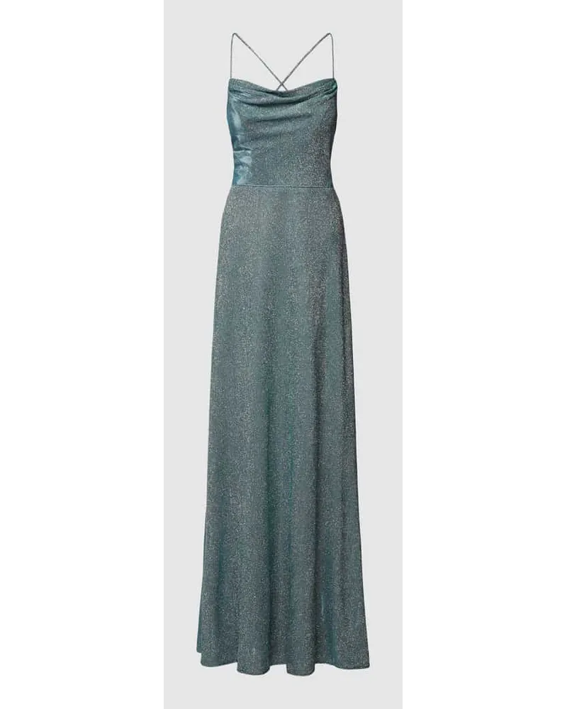 LUXUAR Midikleid mit Zierbesatz Gruen