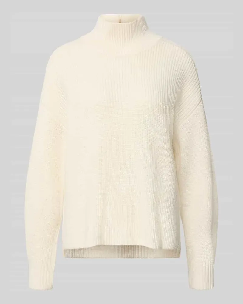 windsor. Strickpullover aus Schurwolle mit Stehkragen Offwhite