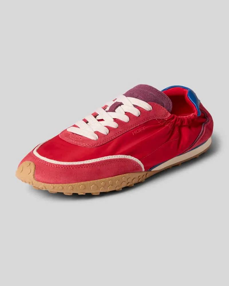HOFF Sneaker aus Leder-Mix mit Logo-Detail Modell 'Bridge Rot