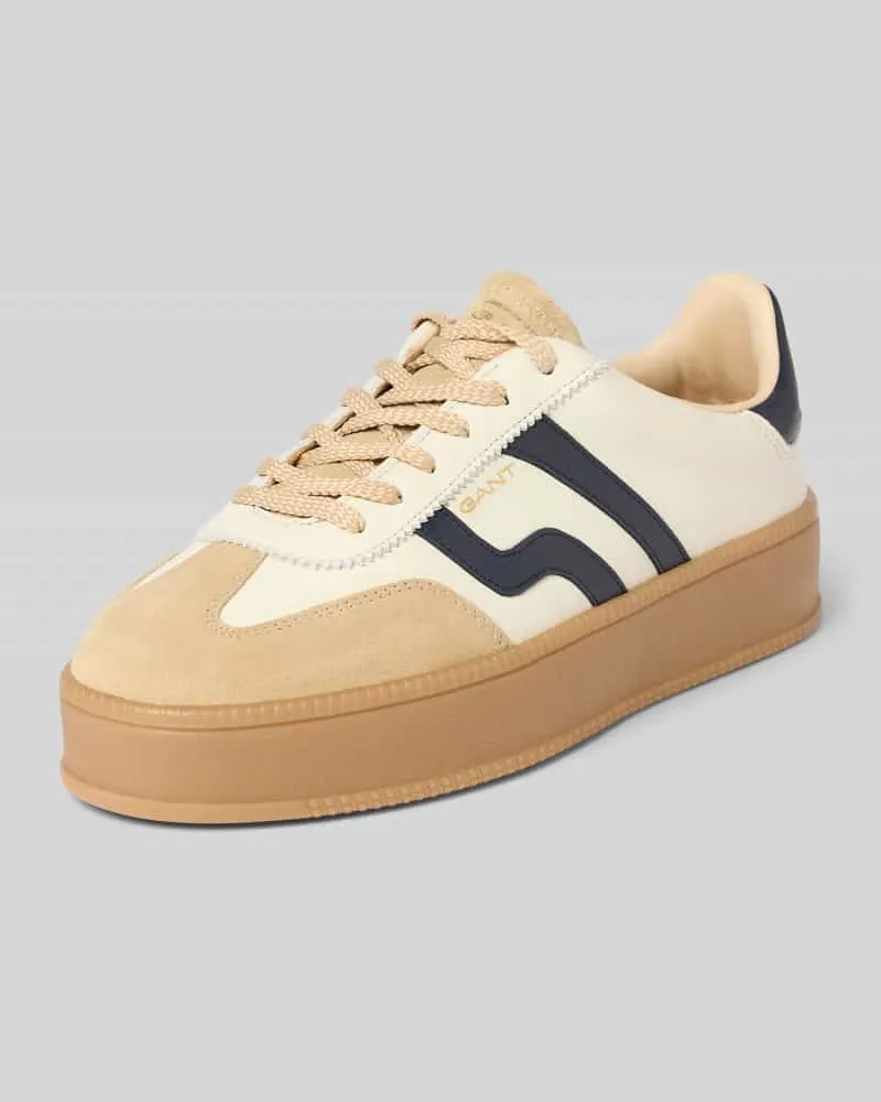 Gant Sneaker aus echtem Rindsleder Modell 'Cuzmani Offwhite