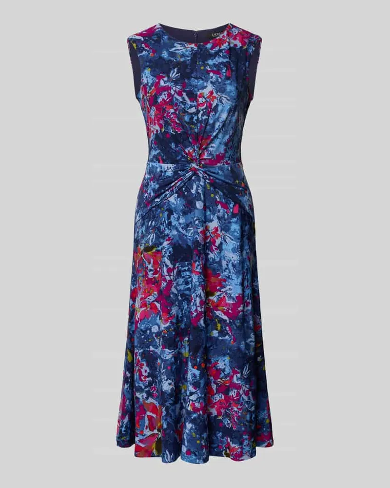 Ralph Lauren Midikleid mit Knoten-Detail Modell 'TESSANNE Bleu