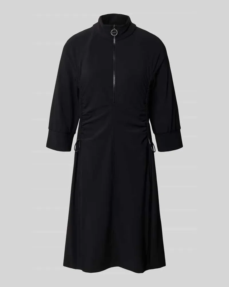 Marc Cain Knielanges Kleid mit Reißverschluss Black