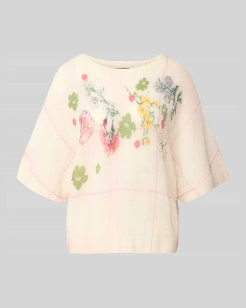 Marc Cain Relaxed Fit Pullover aus Alpaka-Mix Hellrosa