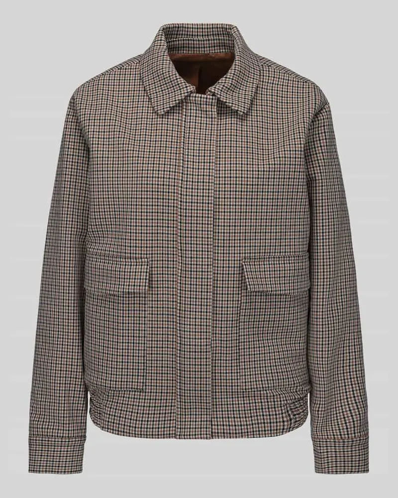 Selected Bomberjacke mit Pattentaschen Camel