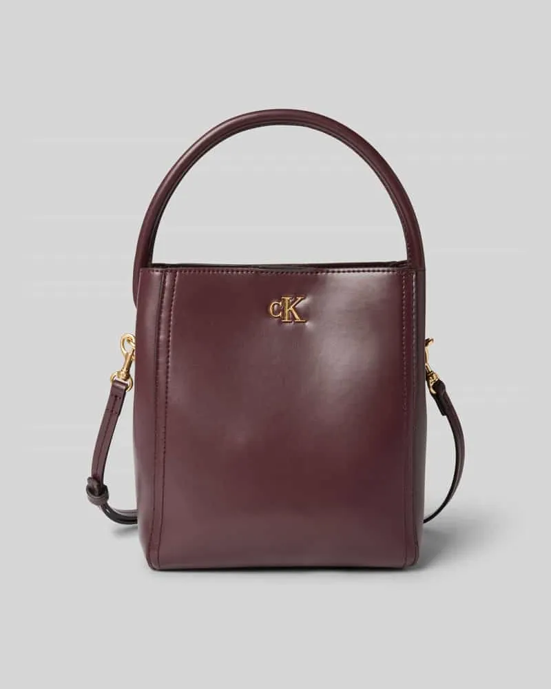 Calvin Klein Umhängetasche mit Logo-Applikation Bordeaux