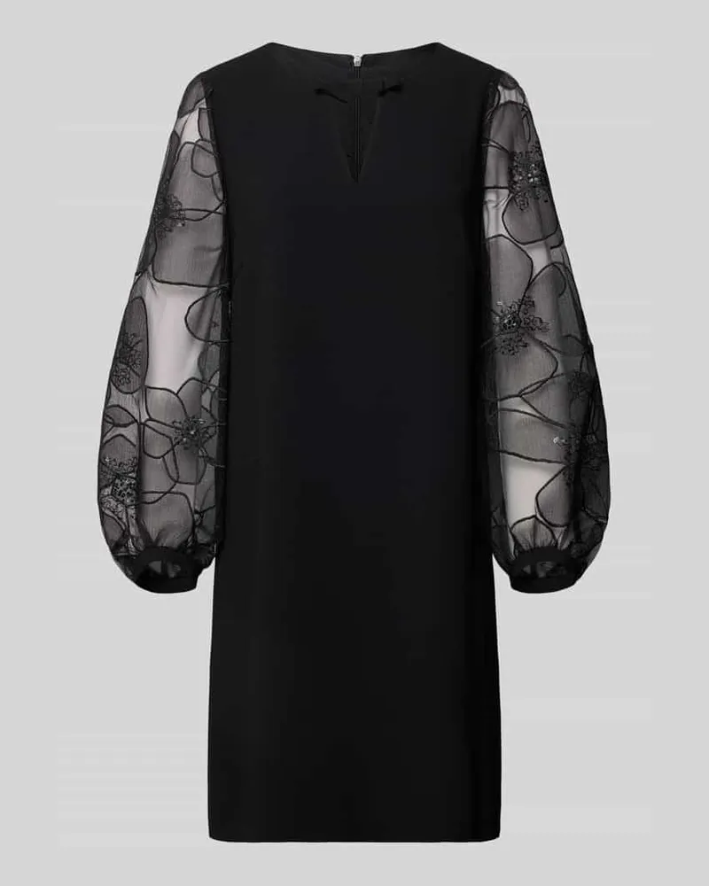 Luisa Cerano Minikleid mit Ballonärmeln Black