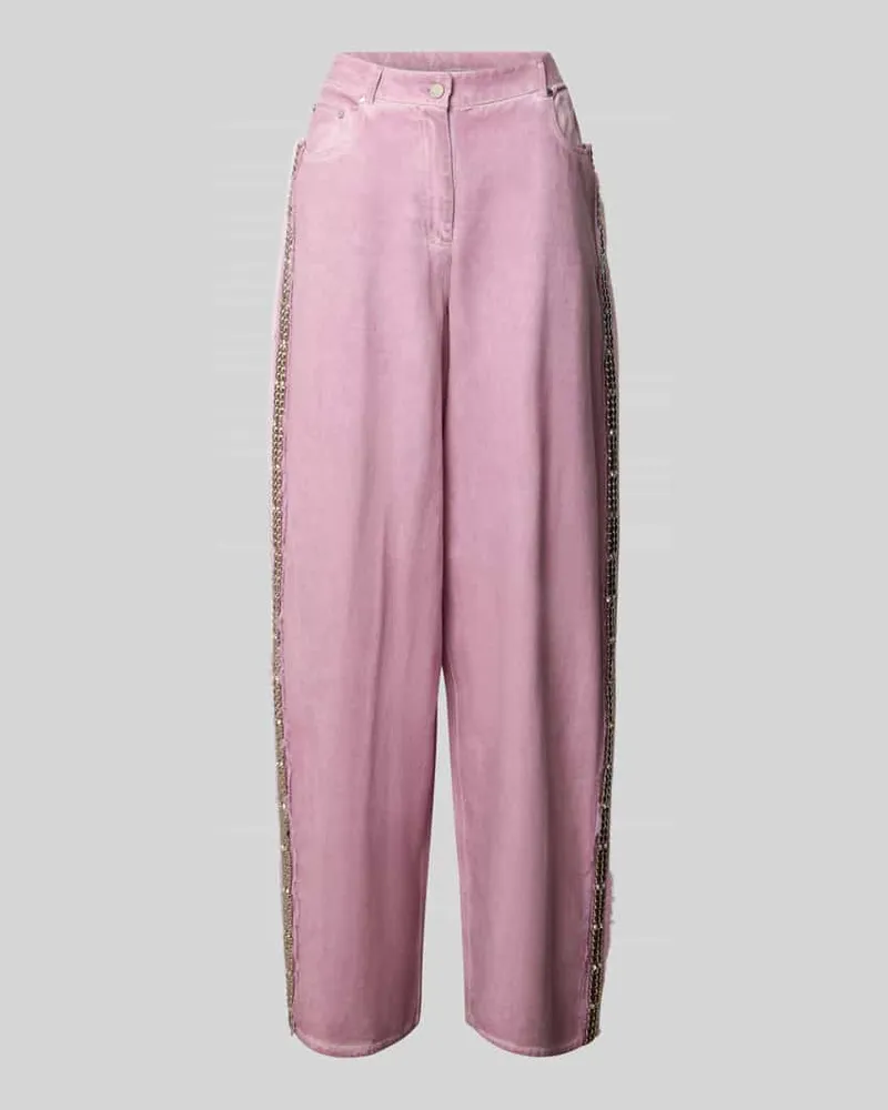 Essentiel Wide & Loose Fit Jeans aus reiner Baumwolle Modell 'JEEPER Flieder
