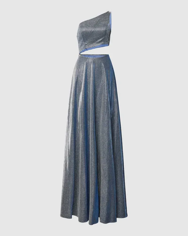 Unique Abendkleid mit Cut Out Blau