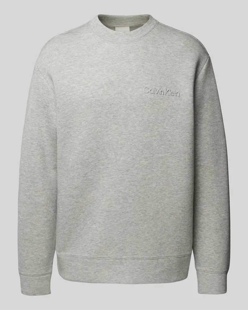 Calvin Klein Sweatshirt mit Label-Detail Modell 'SPACER Kitt