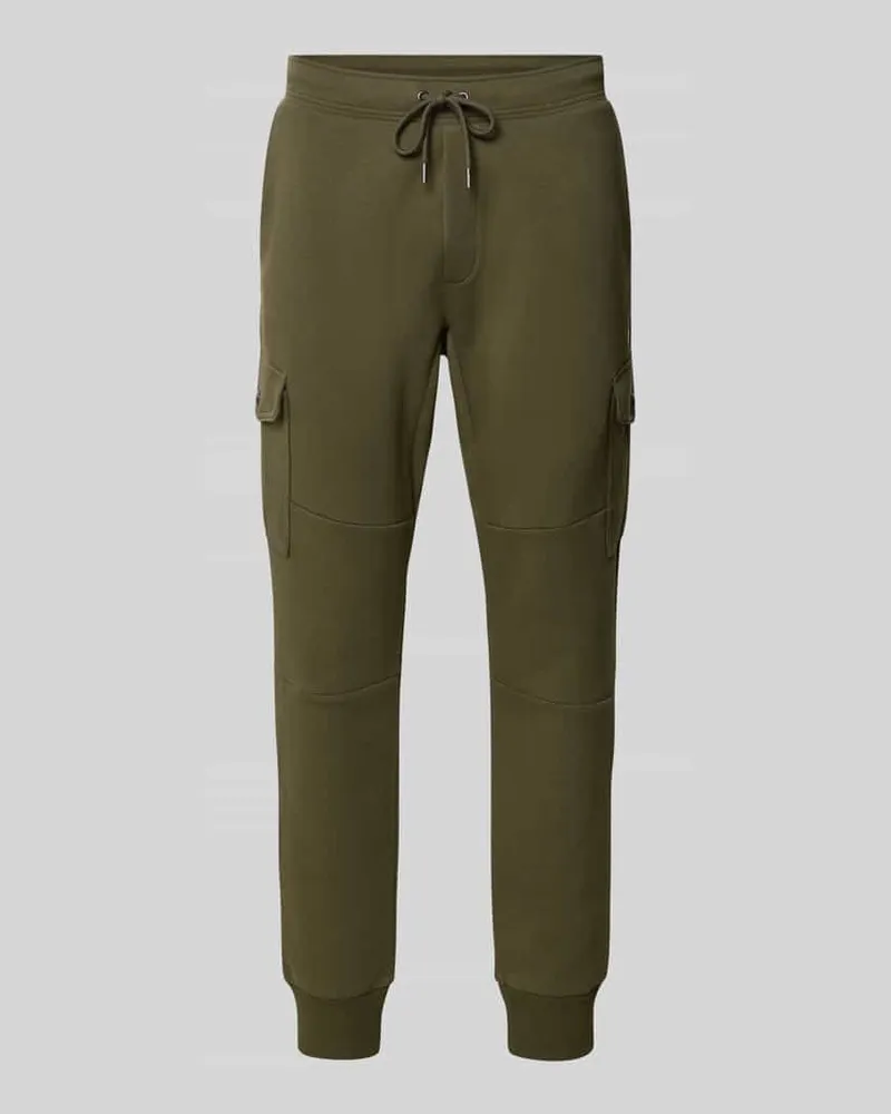 Ralph Lauren Slim Fit Sweatpants mit Cargotaschen Oliv