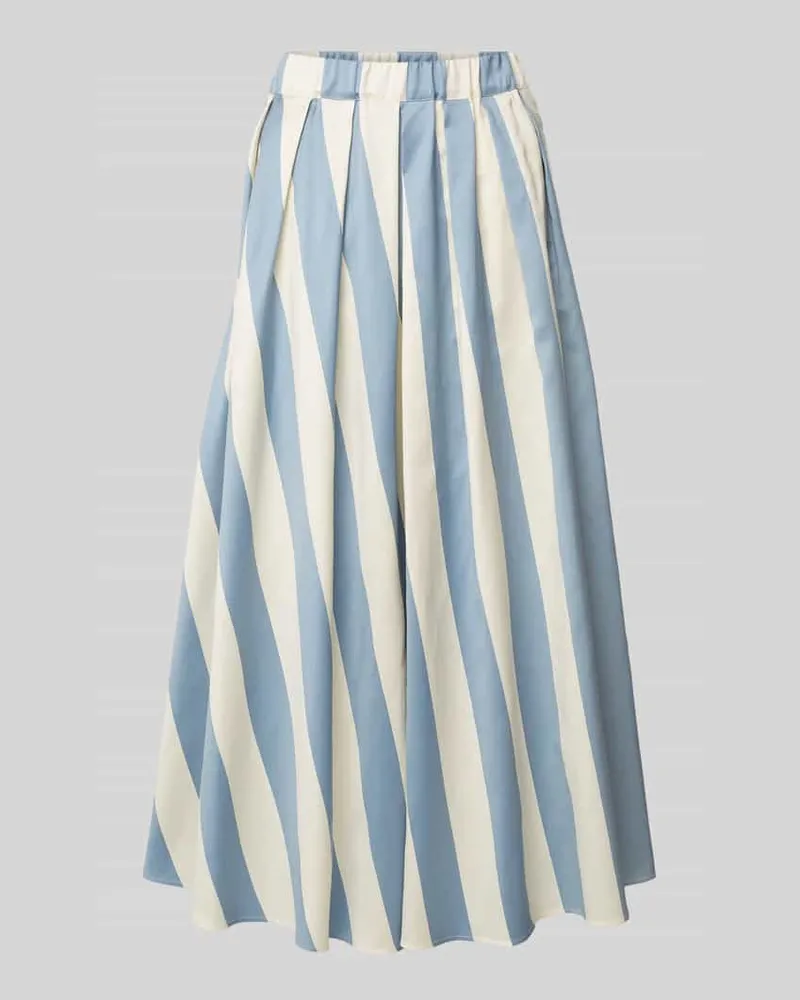 Max Mara Maxirock mit Kellerfalten Modell 'VIDIM Hellblau