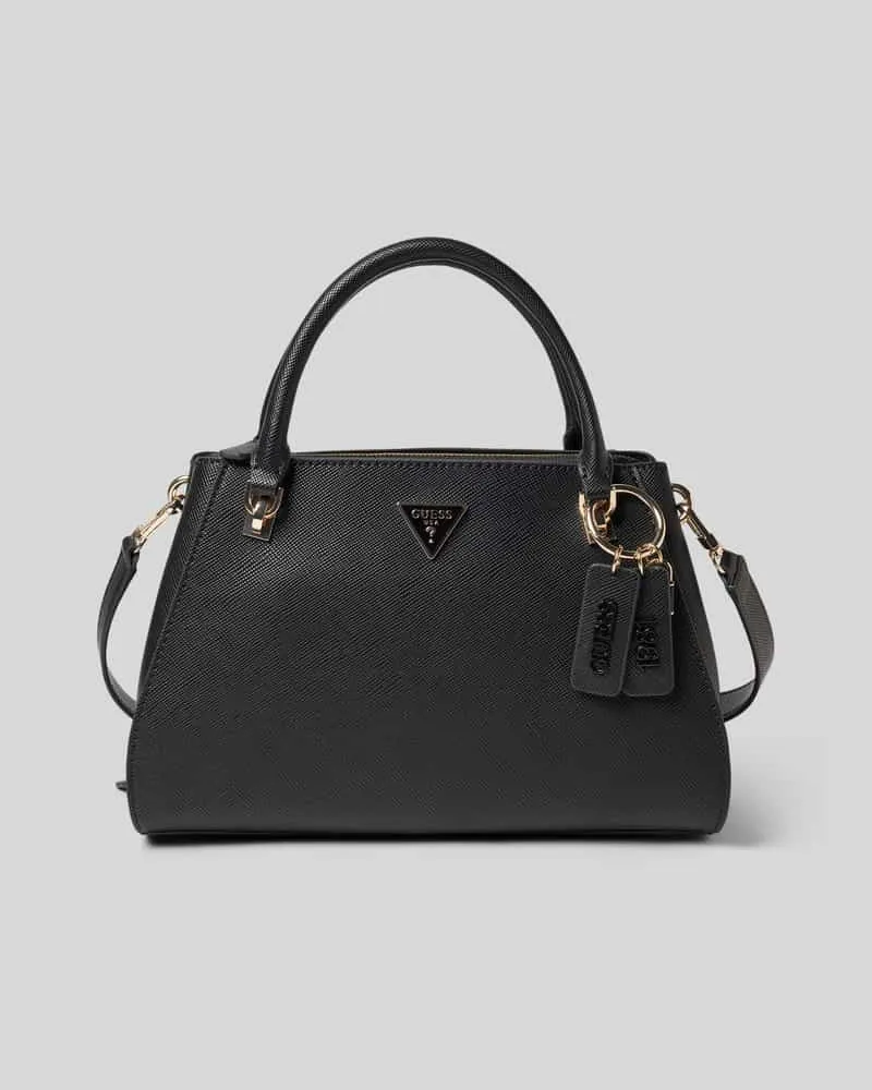 Guess Handtasche mit Label-Applikation Modell 'NOELLE II Black