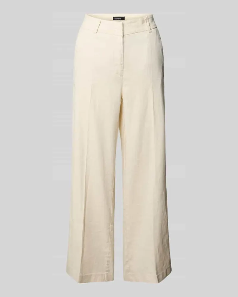 Cambio Chino aus Leinen-Mix mit Bügelfalte Modell 'CALIFORNIA Beige