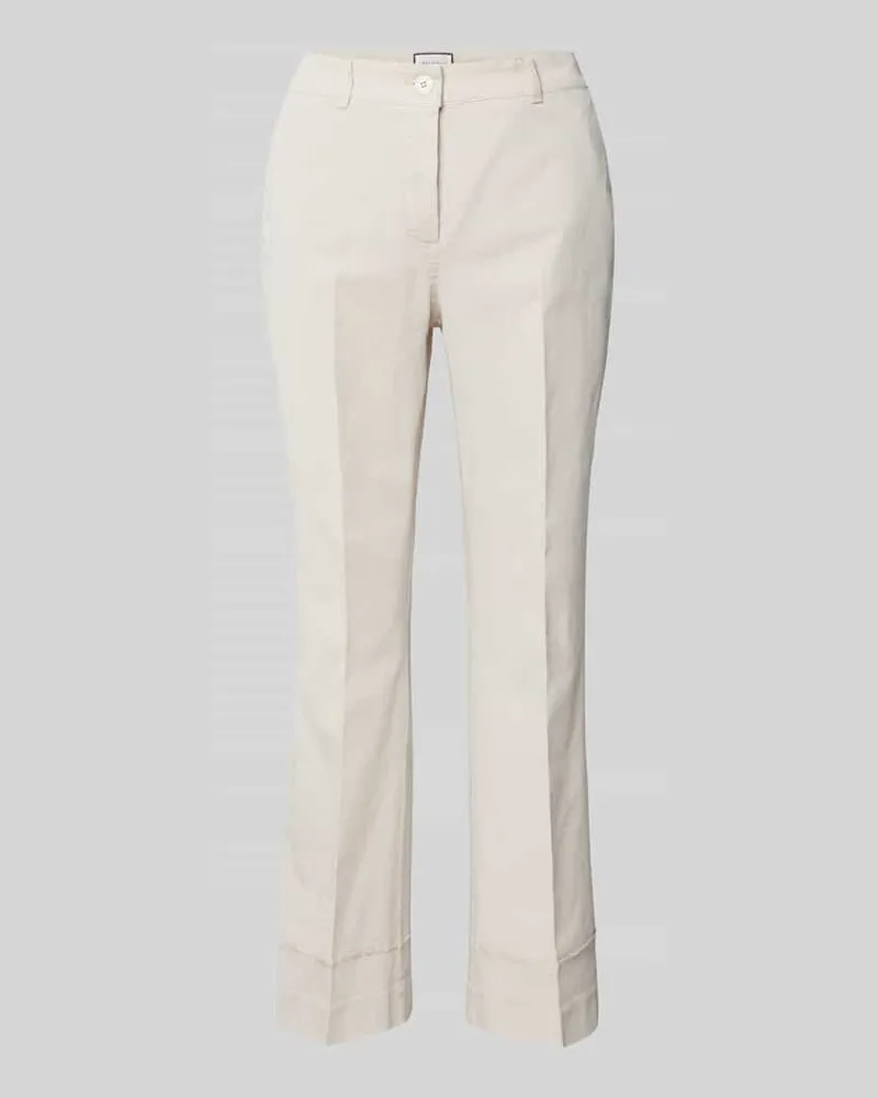 SEDUCTIVE  Flared Cut Hose mit Bügelfalten Modell 'MINESSE Sand