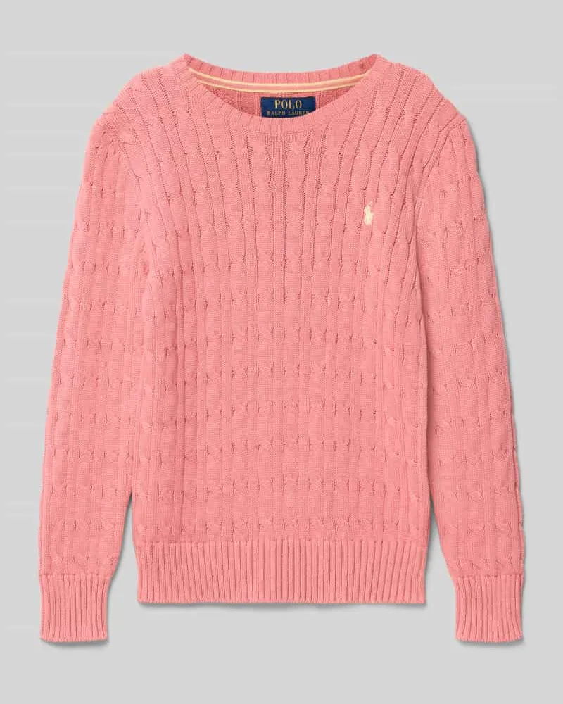 Ralph Lauren Regular Fit Pullover aus reiner Baumwolle Rose