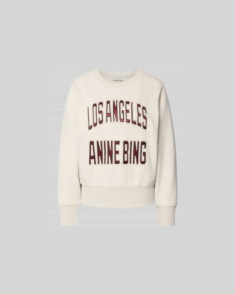 Anine Bing Oversized Sweatshirt aus Baumwoll-Mix Beige