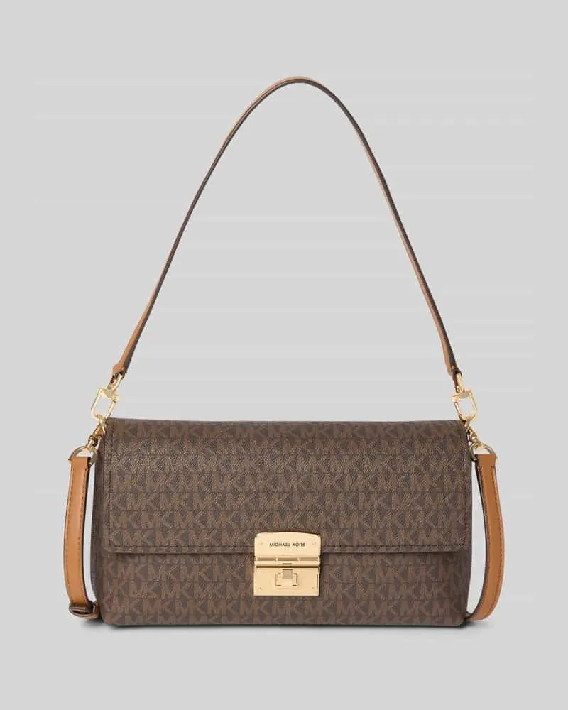 Michael Kors Handtasche mit Tragehenkel Modell 'ADDIE Dunkelbraun