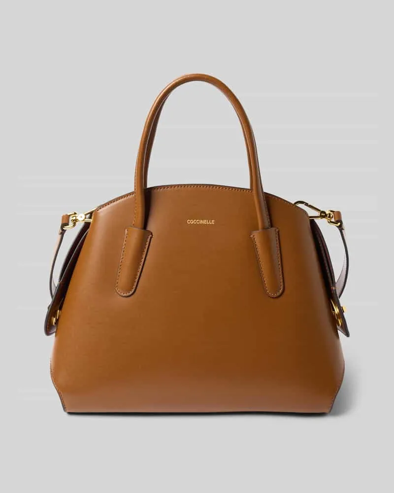 Coccinelle Handtasche mit Label-Detail Modell 'TYLDE Cognac