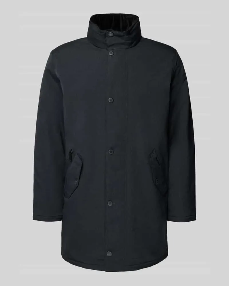 Barbour Regular Fit Parka aus wasserdichtem Material Modell 'WINTER POWELL Anthrazit